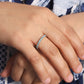 Elegant Sky Beauty Natural Gemstone Eternity Ring – Sterling Silver