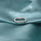 925 Sterling Silver Aquamarine Eternity Band Ring – Elegant, Timeless & Natural Beauty