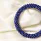 Blue Lapis Lazuli Beaded Bangle/Bracelet– Enhance Your Style and Spiritual Harmony