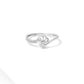 925 Sterling Silver White Zircon Gemstone Ring – Sparkling Sophistication