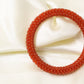 Natural Red Carnelian Beaded Bangle/Bracelet – Energy Boost & Confidence Enhancing Jewelry