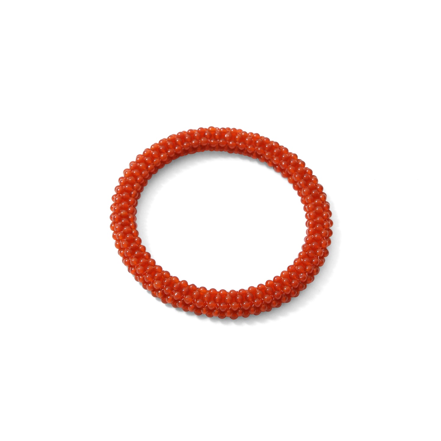 Natural Red Carnelian Beaded Bangle/Bracelet – Energy Boost & Confidence Enhancing Jewelry