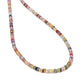 Natural Multi Sapphire Beaded Necklace: Sparkling September Birthstone Jewelry