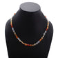 Mexican Opal Gemstone Faceted Cut Beaded Necklace on Dummy