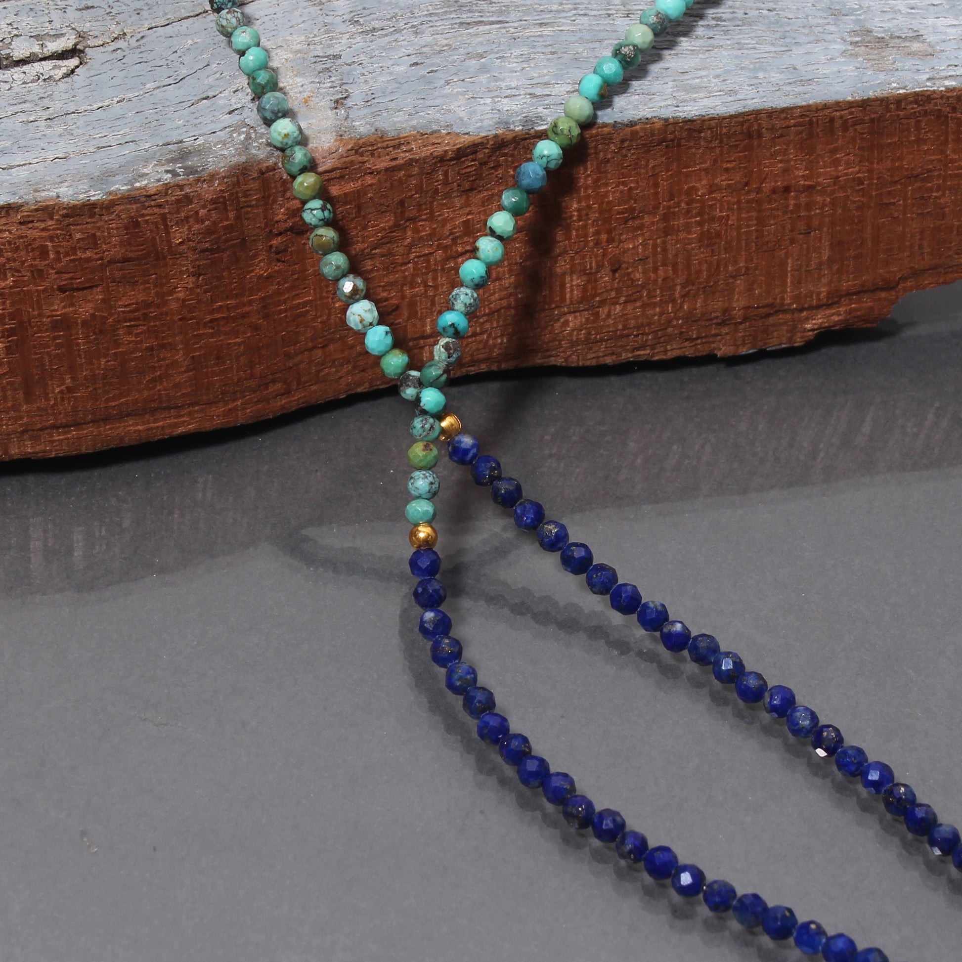 Handmade Turquoise and Lapis Necklace
