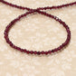 Garnet Beaded Necklace women jewelry