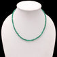 AAA++ Green Onyx Beaded Smooth Round Gemstone Jewelry Necklace