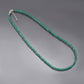 AAA++ Green Onyx Beaded Smooth Round Gemstone Jewelry Necklace