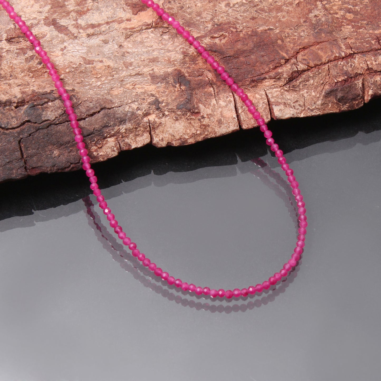 Pink quartz Necklace - Minimalist pink quartz Gemstone Necklace