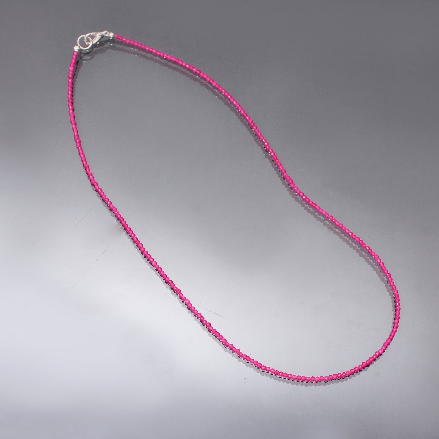Pink quartz Necklace - Minimalist pink quartz Gemstone Necklace