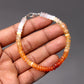 Mexican Fire Opal Bracelet with Sterling Silver Lock | Gem stone Bracelet