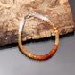 Mexican Fire Opal Bracelet with Sterling Silver Lock | Gem stone Bracelet