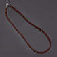 Natural Hessonite Garnet Necklace with Silver Clasp