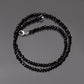 Natural Black Spinel Faceted Beaded Necklace – Elegant Gemstone Jewelry