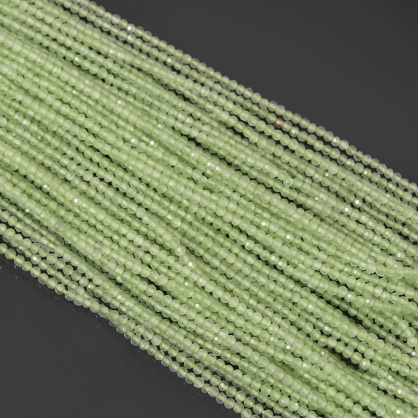 Natural Prehnite Gemstone Beads Strand – Perfect for Jewelry Making & Crafting Projects