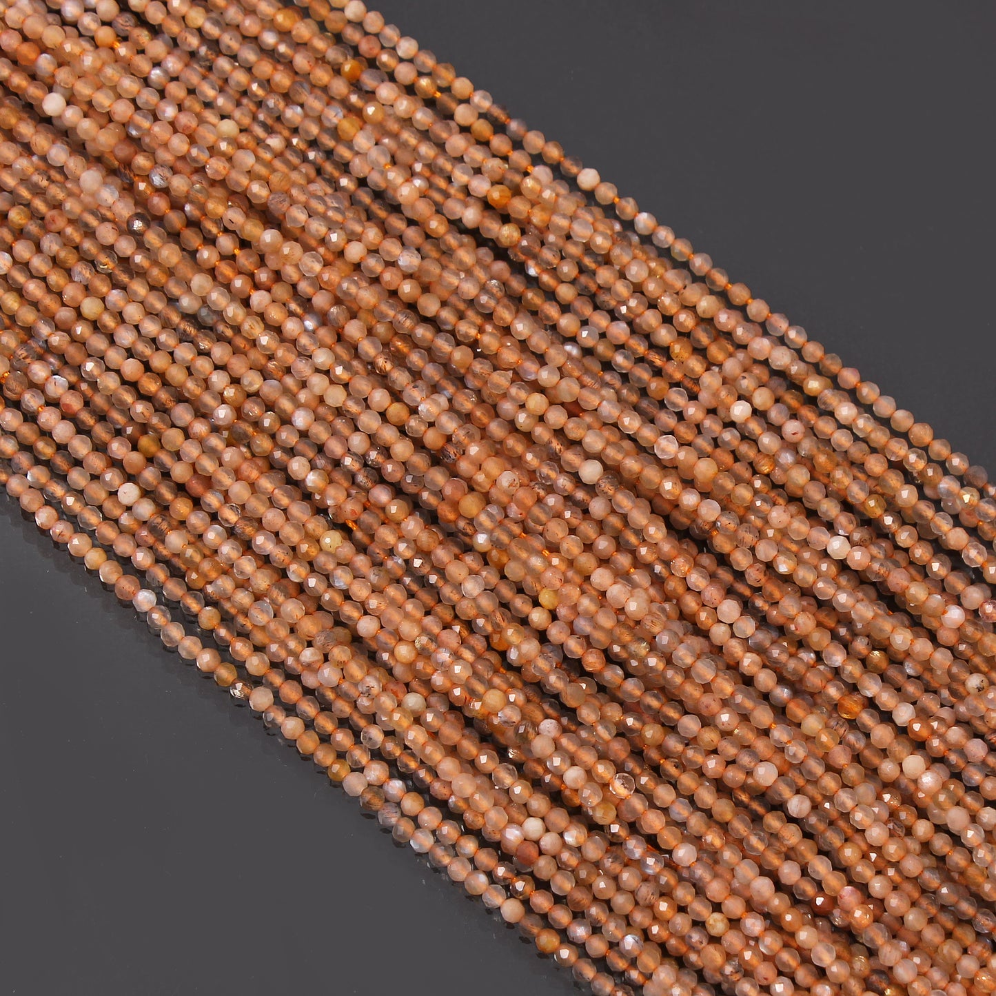 Natural Rutile Quartz Gemstone Beads Strand 12.5 Inches – 2.5-3mm Round Beads for Jewelry Making & Crafting