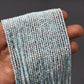 Natural Aquamarine Gemstone Beads Strand – 2.5-3mm Round for Crafting and Jewelry Design