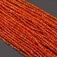 Natural Carnelian Gemstone Beads Strand 12.5 Inches – 4mm Round for Jewelry Making and Crafting