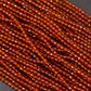 Natural Hessonite Gemstone Beads Strand 12.5 Inches – 4mm Round for Jewelry Making and Crafting