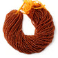 Natural Hessonite Gemstone Beads Strand 12.5 Inches – 4mm Round for Jewelry Making and Crafting