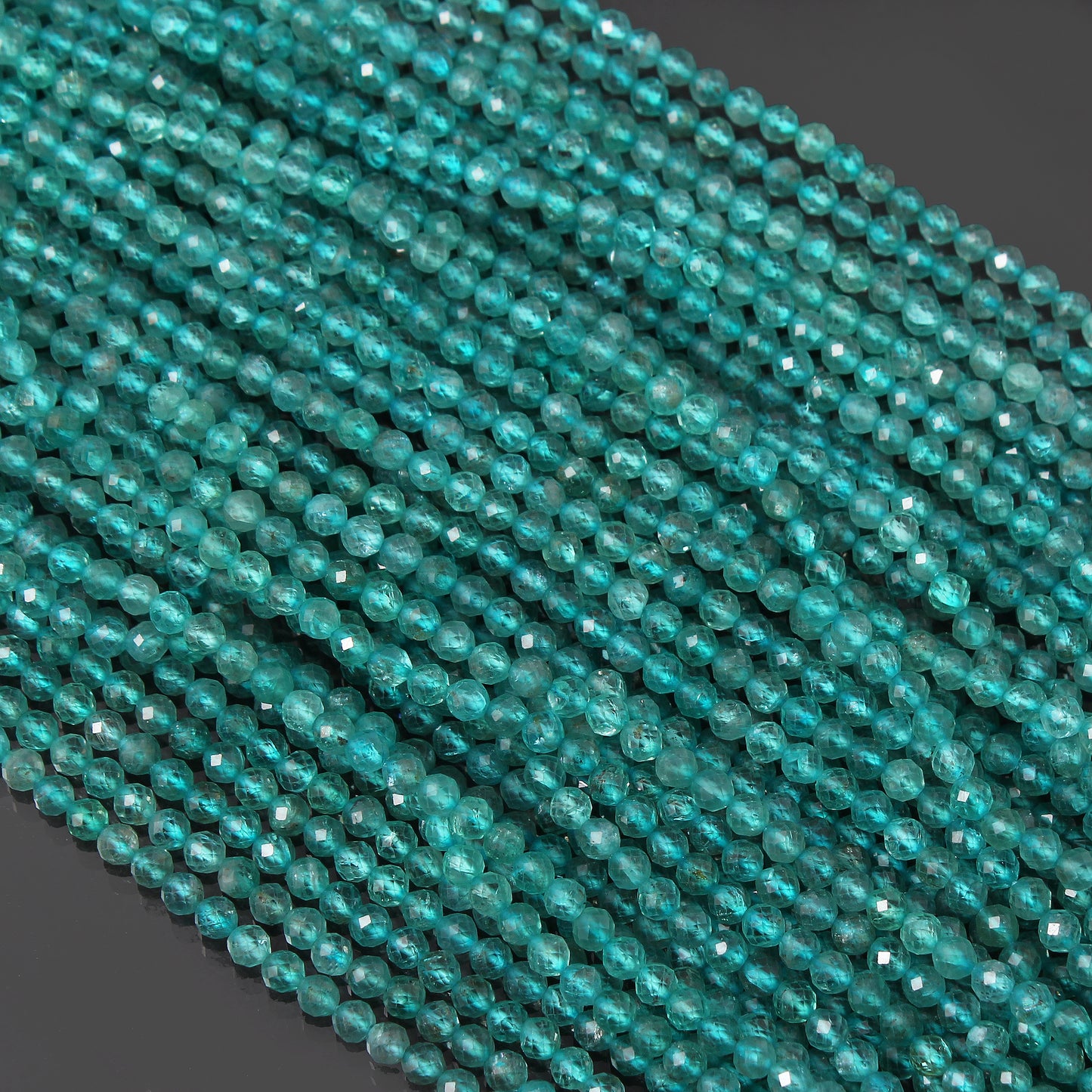 Natural 4mm Aquamarine Beads Strand – 12.5 Inches for Custom Jewelry Designs