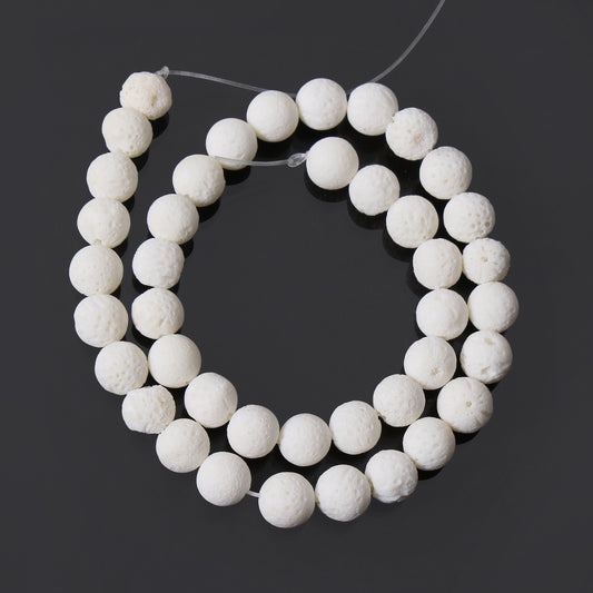 Design Elegant Jewelry with Natural White Coral Gemstone Beads – 16" Strand of Organic Beauty