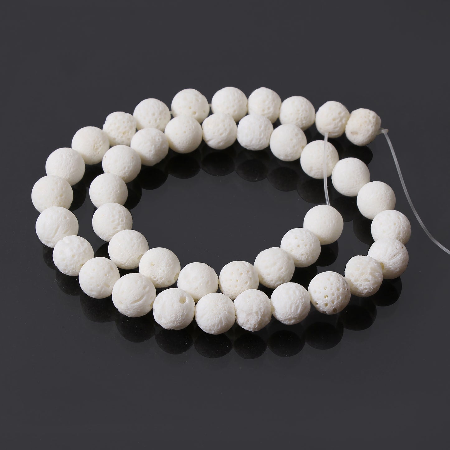 Design Elegant Jewelry with Natural White Coral Gemstone Beads – 16" Strand of Organic Beauty