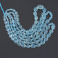 Create Serene Jewelry With Natural Aquamarine Gemstone Beads – 16" Strand of Oceanic Beauty