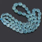 Craft Elegant Designs with Natural Aquamarine Smooth Oval Gemstone Beads – 16" Strand