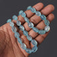 Craft Elegant Designs with Natural Aquamarine Smooth Oval Gemstone Beads – 16" Strand