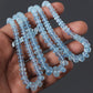 Elevate Your Creations with Natural Aquamarine Smooth Rondelle Beads – 16" Strand