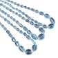 ransform Your Designs with Natural Aquamarine Smooth Oval Beads – 19" Strand