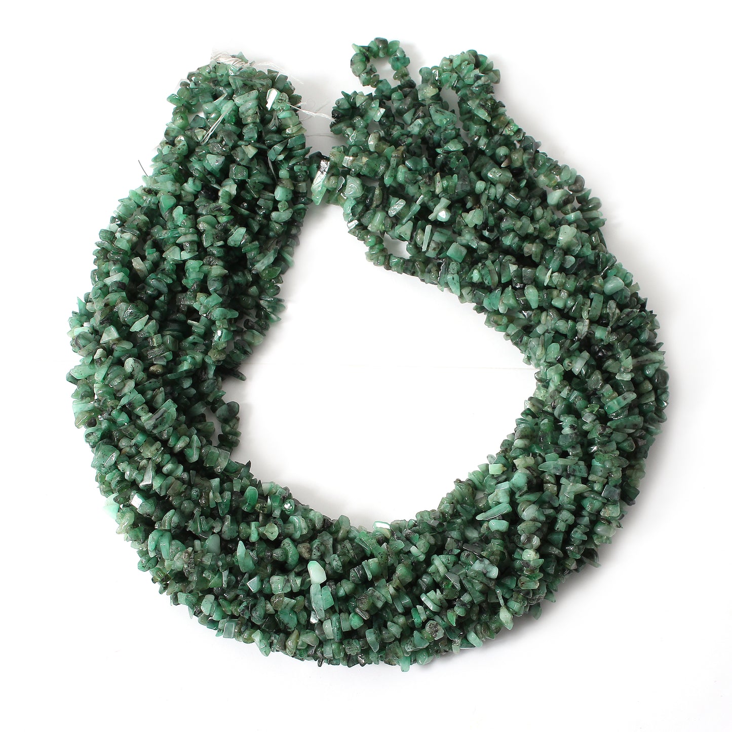 Natural Emerald Uncut Chips Gemstone Beads Strand – Unique Beads for Jewelry Creation