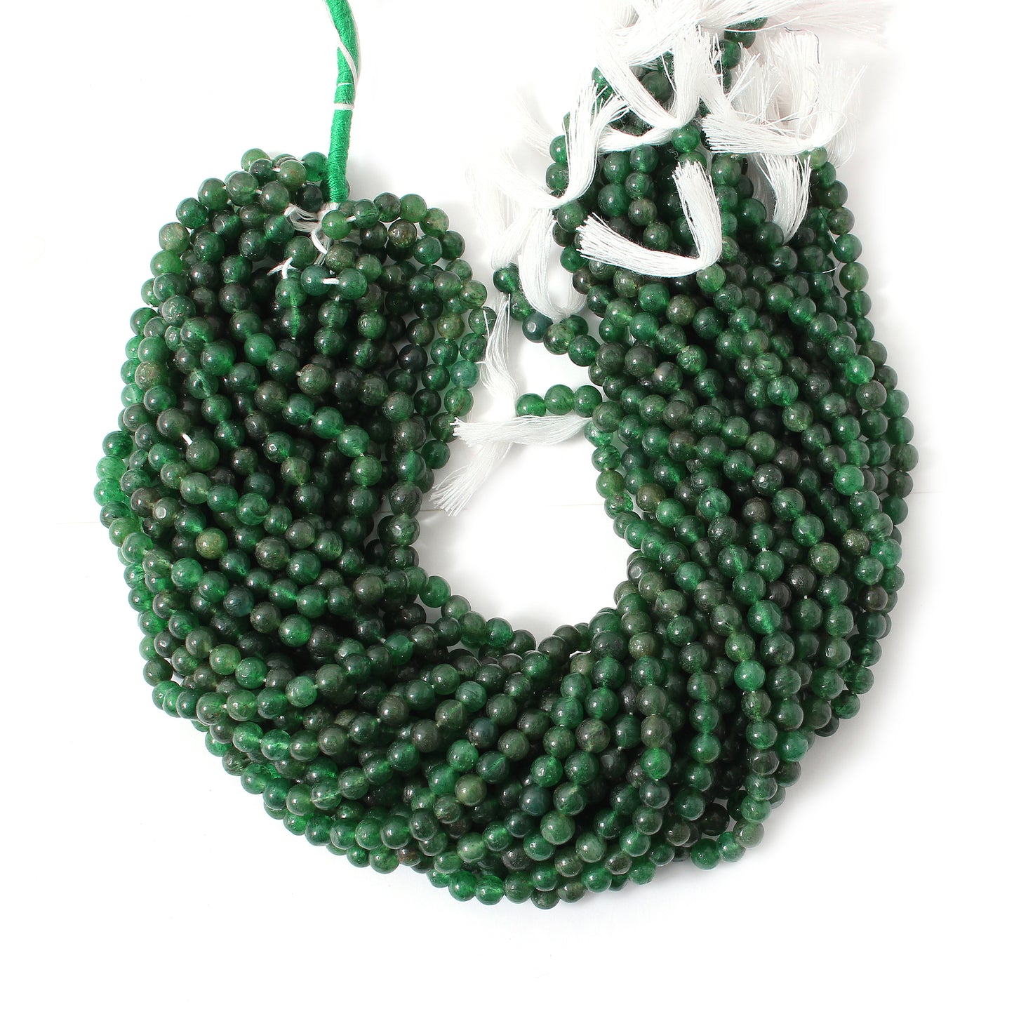 Natural Green Aventurine Smooth Round Gemstone Beads Strand – Perfect for Jewelry Making