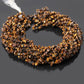 Natural Tiger Eye Uncut Chips Gemstone Beads Strand – Unique Raw Beads for Crafting