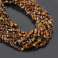 Natural Tiger Eye Uncut Chips Gemstone Beads Strand – Unique Raw Beads for Crafting