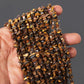 Natural Tiger Eye Uncut Chips Gemstone Beads Strand – Unique Raw Beads for Crafting