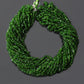 Natural Chrome Diopside Uncut Chips Gemstone Beads Strand – Unique Green Beads