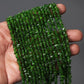 Natural Chrome Diopside Uncut Chips Gemstone Beads Strand – Unique Green Beads