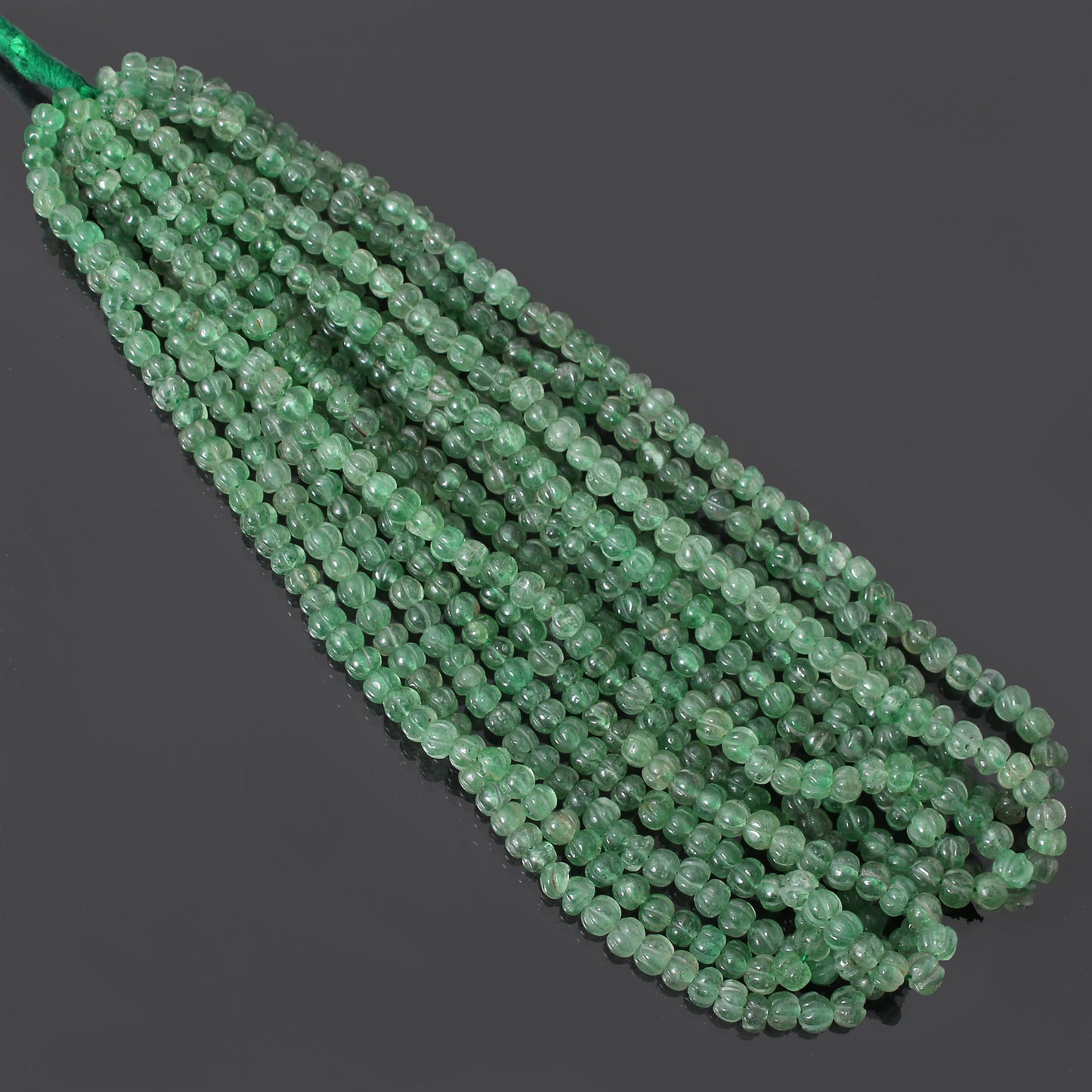 Natural Green Aventurine Watermelon Shape Gemstone Beads Strand – Elegant and Versatile