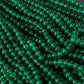 Natural Green Onyx Faceted Rondelle Gemstone Beads Strand – Vibrant Elegance