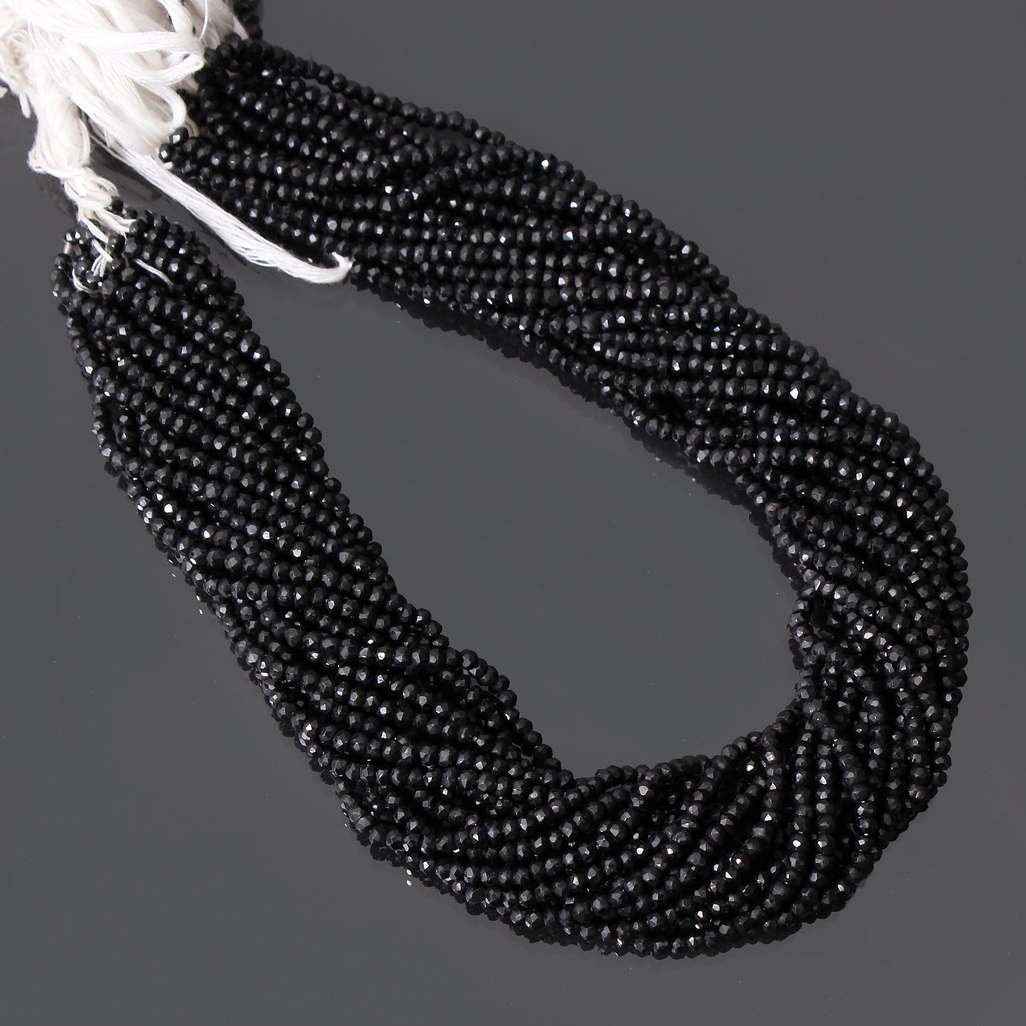 Natural Black Tourmaline Gemstone Beads Strand – Empower Your Jewelry Designs