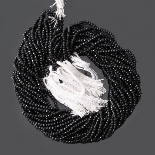 Natural Black Tourmaline Gemstone Beads Strand – Empower Your Jewelry Designs