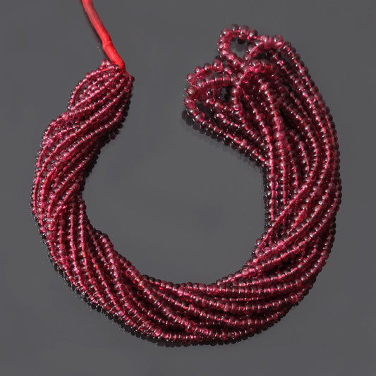 Natural Red Spinel Gemstone Beads Strand 2.5-4mm – Elevate Your Jewelry Designs