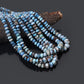 High grade Golden Hills Turquoise rondelle beads strand
