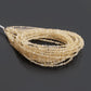 Light Champagne Color Herkimer Diamond Uncut Chips Beads 2x3 mm – Natural Clear Quartz Raw Chip Strand for Jewelry Making
