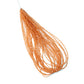 Orange Herkimer Diamond Uncut Chips Beads 2x3 mm – Natural Sparkling Rough Gemstone Strands for Jewelry Making