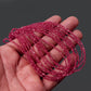 Deep Pink Herkimer Diamond Uncut Chips Beads 2x3 mm – Sparkling Raw Gemstone Strands for Jewelry Making