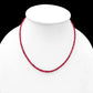 Scarlet Elegance: Red Spinel Smooth Rondelle Necklace