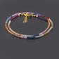 Luxurious Multi Sapphire Necklace with Gold Plated Silver Lobster Lock